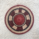 African Fulani Mbeedu Roundel Flat Woven Basket