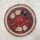 African Fulani Mbeedu Roundel Flat Woven Basket