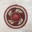African Fulani Mbeedu Roundel Flat Woven Basket