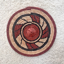 African Fulani Mbeedu Roundel Flat Woven Basket