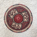 African Fulani Mbeedu Roundel Flat Woven Basket - Afrilege