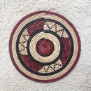 African Fulani Mbeedu Roundel Flat Woven Basket - Afrilege