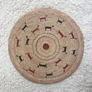 African Fulani Mbeedu Roundel Flat Woven Basket - Afrilege