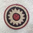 African Fulani Mbeedu Roundel Flat Woven Basket
