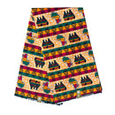 Reggae style African Wax Print Fabric (Ankara) - Orange - Afrilege