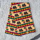 Reggae style African Wax Print Fabric (Ankara) - Orange - Afrilege