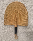 Burkina Faso Woven Hand Fan - Brown