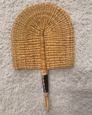 Burkina Faso Woven Hand Fan - Brown