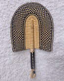 Burkina Faso Woven Hand Fan - Brown / Black