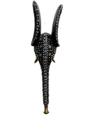 Babanki African Elephant Head Mask with Encrusted Cowries & Coins