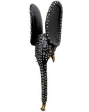 Babanki African Elephant Head Mask with Encrusted Cowries & Coins