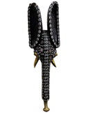 Babanki African Elephant Head Mask with Encrusted Cowries & Coins