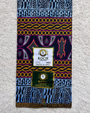 Toghu Atoghu African Print Fabric - Blue / Orange - Afrilege