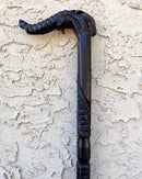 Elephant head Handle Hand-Sculpted Ebony Wood African Walking Stick