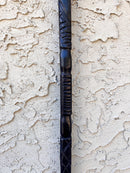 Elephant head Handle Hand-Sculpted Ebony Wood African Walking Stick