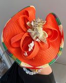 Deka African Print Fascinator Hair Clip Hat