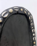 Babanki African Elephant Head Mask with Encrusted Cowries & Coins