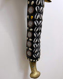 Babanki African Elephant Head Mask with Encrusted Cowries & Coins