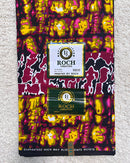 African Wax Print Ankara Fabric - Red / Gold - Afrilege