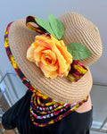 Carmela Hepburn Straw Bell Shaped Wide Brim Sun Hat