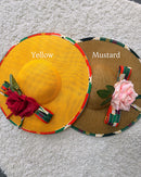 Deka African Print Wide-Brim Church Hat