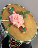 Deka African Print Wide-Brim Church Hat