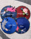 Lesedi African Print Wide-Brim Church Hat