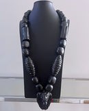 Handcrafted Ebony Wood Chunky Lion pendant Necklace