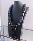 Handcrafted Ebony Wood Key Pendant African Necklace for men