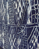 Bamileke Authentic Ndop Textile Tapestry Cloth from Cameroon - Afrilege