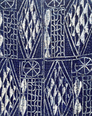 Bamileke Authentic Ndop Textile Tapestry Cloth from Cameroon - Afrilege