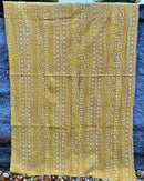 African Bogolan Mud Cloth Handmade fabric - Mustard