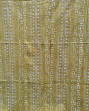 African Bogolan Mud Cloth Handmade fabric - Mustard