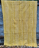 African Bogolan Mud Cloth Handmade fabric - Mustard