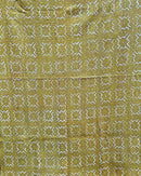 African Bogolan Mud Cloth Handmade Fabric - Mustard
