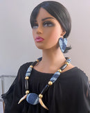 Bamileke Authentic Ndop Beads Statement Necklace