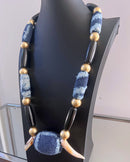 Bamileke Authentic Ndop Beads Statement Necklace