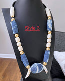 Bamileke Authentic Ndop Beads Statement Necklace