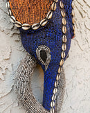Babanki African Elephant Head Beaded Mask