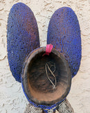 Babanki African Elephant Head Beaded Mask
