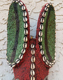 Babanki African Elephant Head Beaded Mask