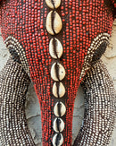 Babanki African Elephant Head Beaded Mask