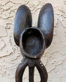 Babanki African Elephant Head Mask with Encrusted Cowries and Coins