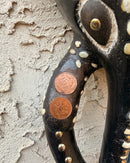 Babanki African Elephant Head Mask with Encrusted Cowries and Coins