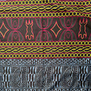 Toghu Ndop Pattern mix African Print Satin Fabric - Afrilege