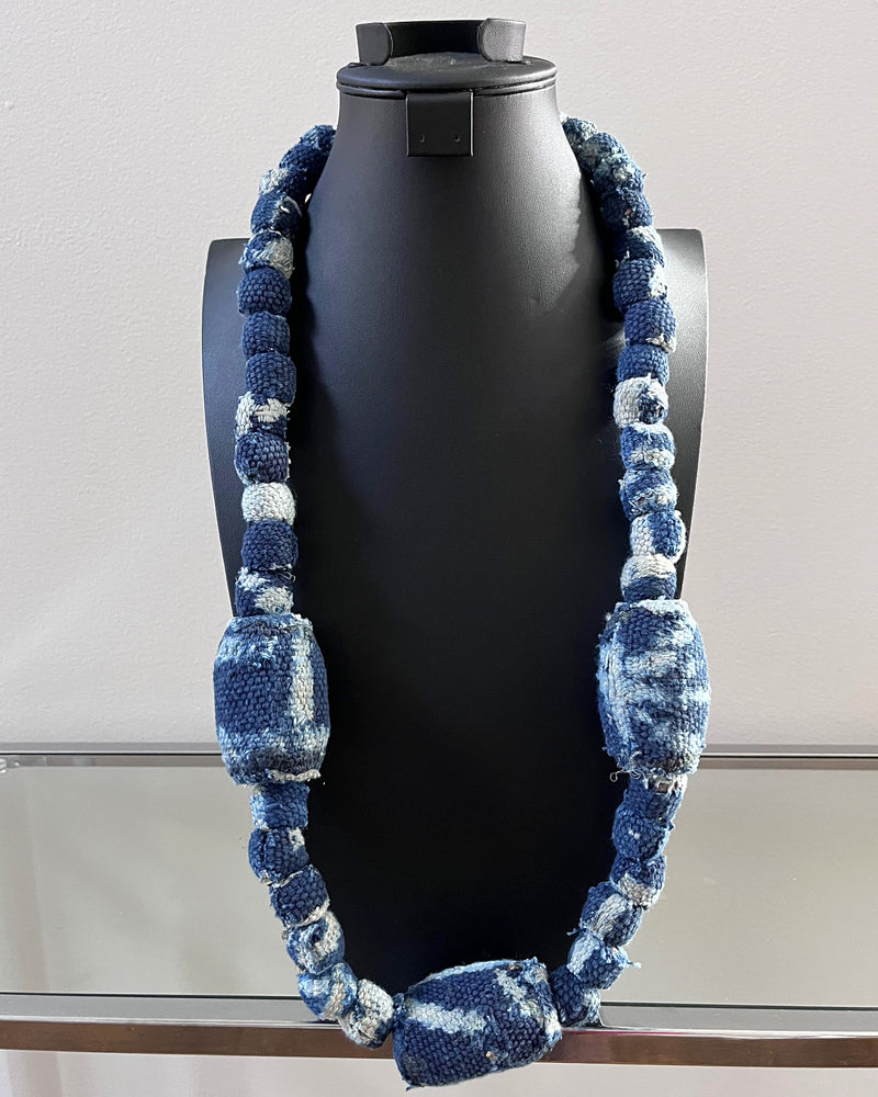 Bamileke Authentic Ndop Beads Necklace from Cameroon - Afrilege