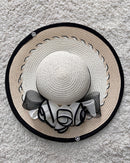 Straw Church Sun Hat - Tan / Beige