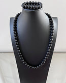 Black Onyx Beads Necklace - Afrilege