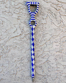 Bamileke Hand Beaded African Carved Walking Stick / Cane - Afrilege