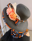 Cowria Hepburn Straw Bell Shaped Wide Brim Sun Hat